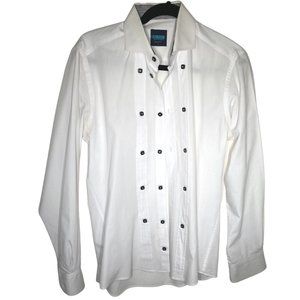 Classic elegant white dress shirt